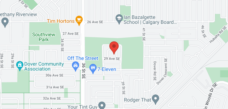 map of 43 DOVERDALE Mews SE